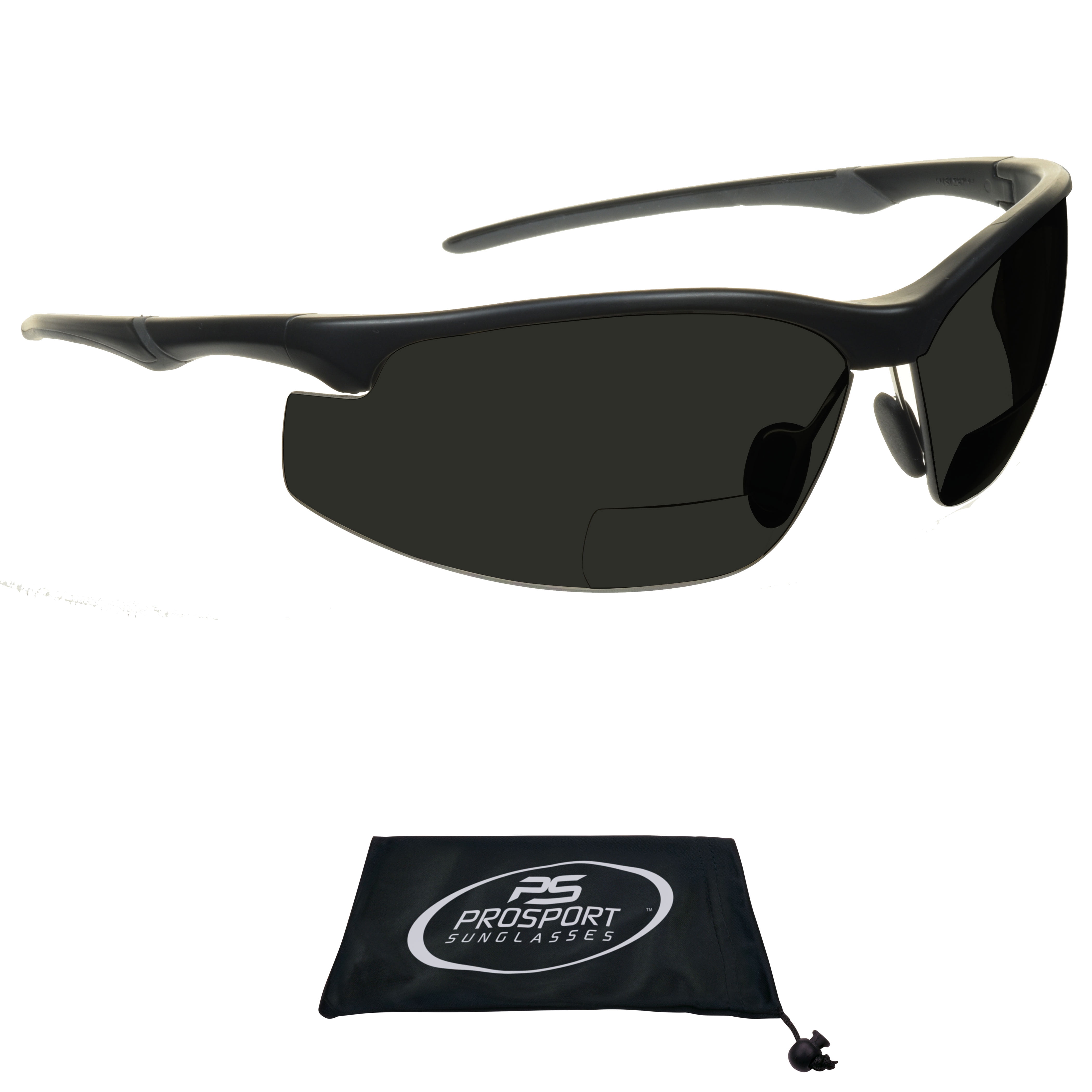 Bifocal Polarised Sunglasses Wrap Around Cycling 100% UV Sun Readers Black 164 