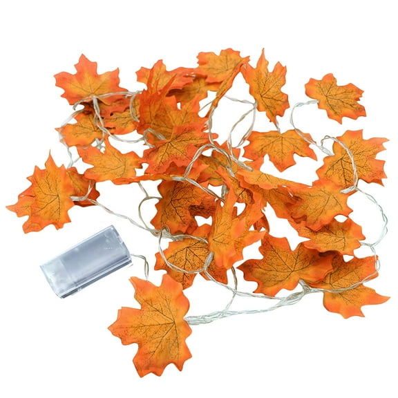 Maple Leaf Led String Lights 10 Led Lights 1.5M 3M 4.5M 6M Lengths Battery Powered Thanksgiving Halloween Party Home Decor Indoor Outdoor Decorative Garland
