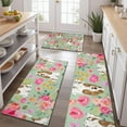 thumbnail image 2 of Basset Hound and Pioneer Flower Kitchen Rugs Sets Of 3,Kitchen Runner Rugs Non Skid Washable,Decorative Kitchen Floor Mats for Kitchen,Sink,Laundry,17"x30"+ 17"x47" + 17"x59", 2 of 6