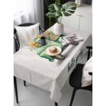 thumbnail image 2 of Hello Spring Rectangle Tablecloth, Easter Flowers Green Truck Vintage Floral Grey Waterproof & StainResistant Tablecloth, Washable Oil-proof Table Cover for Dining/Party/Wedding/Buffet 54x108 In, 2 of 9
