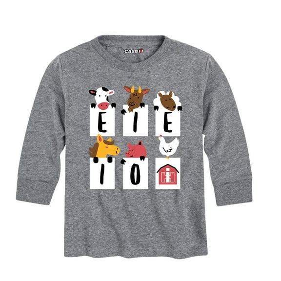 International Harvester - E-I-E-I-O Barnyard Animals - Toddler Long Sleeve Graphic T-Shirt