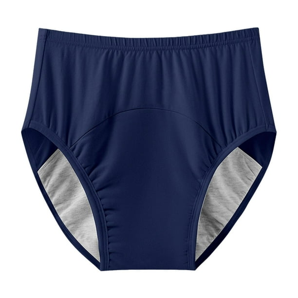 Pañal de tela para adultos, ropa interior transpirable para incontinencia, para personas mayores y discapacitadas. Azul XXL
