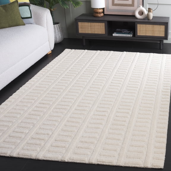 Safavieh Mykonos Myles Solid Area Rug, Ivory, 5' x 8'