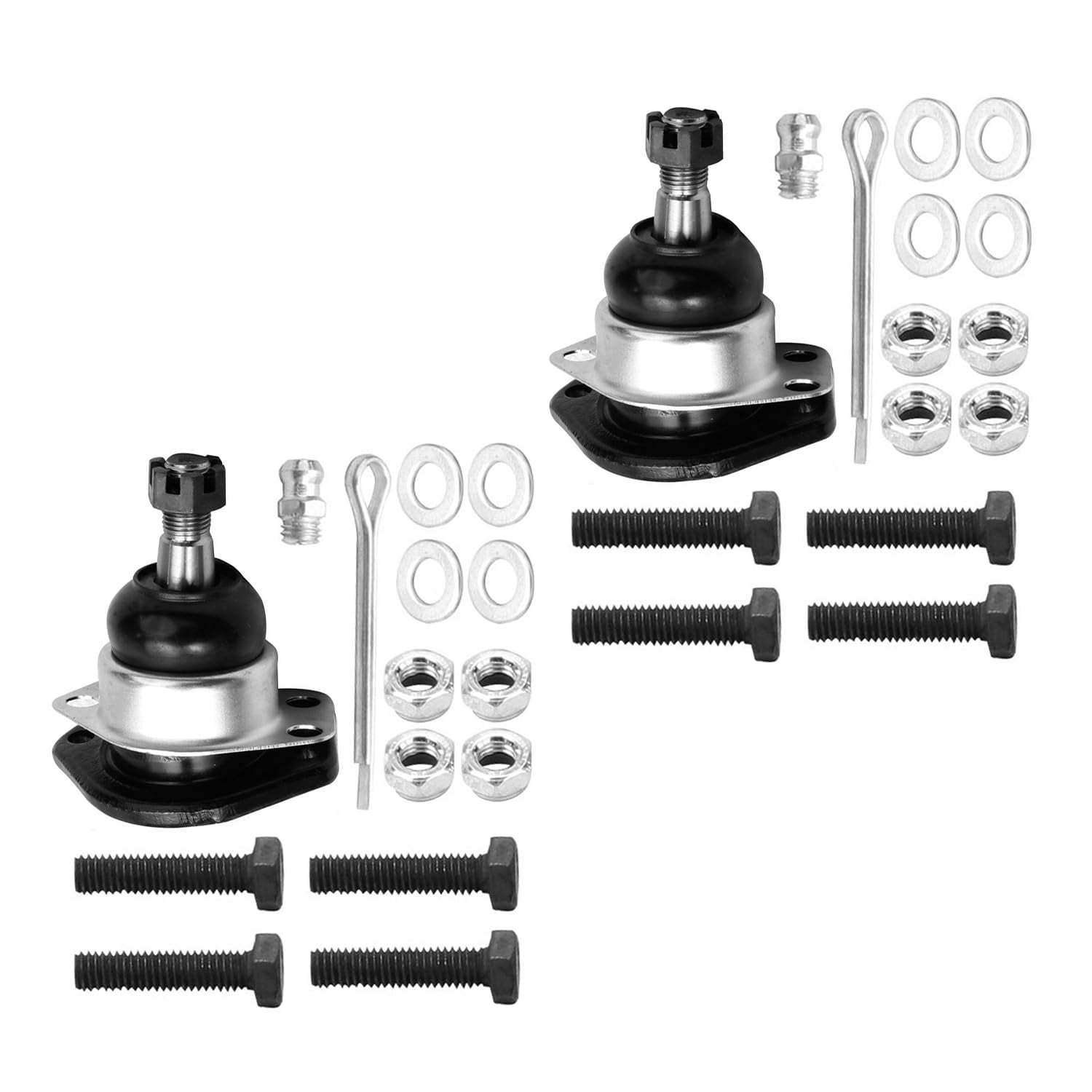 Detroit Axle - 4pc Front Ball Joints for Chevy Blazer S10 GMC Sonoma Jimmy Isuzu Hombre Olds Bravada Upper Lower Ball Joints Replacement