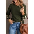 thumbnail image 1 of FOLUNSI Elegant Striped Knit Sweater: Daily Staple for Any Occasion, 1 of 8