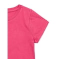 thumbnail image 3 of Wonder Nation Girls Kid Tough T-Shirt with Short Sleeves, Sizes 4-18 & Plus, 3 of 3