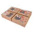thumbnail image 1 of Cajas de regalo de Navidad, 8 cajas de regalo de Navidad, cajas de regalo marrones, caja para regalo, ingeniería de precisión, 1 of 14