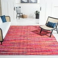 thumbnail image 3 of SAFAVIEH Rag Petar Striped Cotton Area Rug, Red/Multi, 9' x 12', 3 of 12