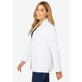 thumbnail image 6 of Jessica London Women's Plus Size Leather Blazer, 6 of 6