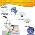 thumbnail image 5 of 110V Commercial Ice Crusher 500LBS/H, 300W Electric Snow Cone Machine, 1450RPM Stainless Steel Shaved Ice Maker with 48L Ice Storage Capacity for Home, Restaurants, and Bars, 5 of 7