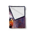 thumbnail image 2 of Eagle Soft Flannel Fleece Blanket, Aggressive Animal on Abstract Backdrop Freedom Image Independence Eagle, Cozy Plush for Indoor and Outdoor Use, 60" x 80", Violet Blue Red Orange, by Ambesonne, 2 of 5