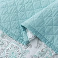 thumbnail image 3 of Kasentex 100% Cotton Soft Ikat Design Quilt Set, Pink Queen Set Bedding, 3 of 25