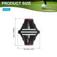 thumbnail image 2 of Uxcell Golf Ball Marker Stencil 360 Triple Line Alignment Marking Tool Black/Red, 2 Pcs, 2 of 7