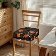 thumbnail image 2 of SEANATIVE Thanksgiving Chair Covers for Dining Chairs Maple Leaves Chair Seat Covers with Elastic Bottom Black Kitchen Chair Protective Covers for Dining Room Restaurant Chairs Home Decor 4 PCS, 2 of 7