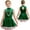 Green, variant on TiaoBug Christmas Gingerbread Costume for Kids Girls Cookie Role Play Velvet Tutu Dress Dancewear Green 12