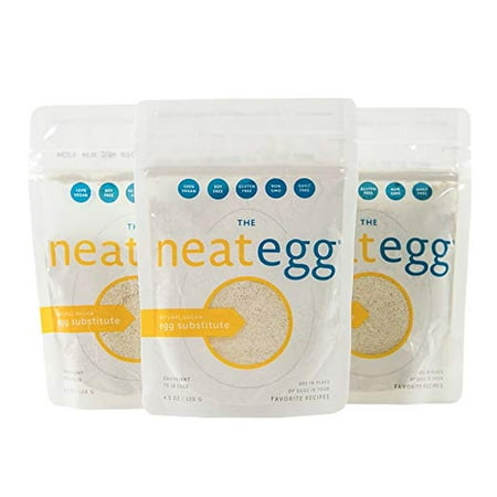 neat - Vegan - Egg Mix (4.5 oz.) (Pack of 3) - Non-GMO, Gluten-Free, Soy Free, Egg Substitute