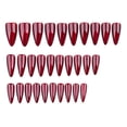 thumbnail image 4 of SUNSIOM Ongles Autocollants d'Halloween 30 Pcs Faux Ongles Brillants Longs en Forme d'Amande Ongles Rouges pour Femmes, 4 of 5