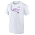 thumbnail image 2 of Men's White Los Angeles Kings NHL Hockey Fights Cancer T-Shirt, 2 of 3