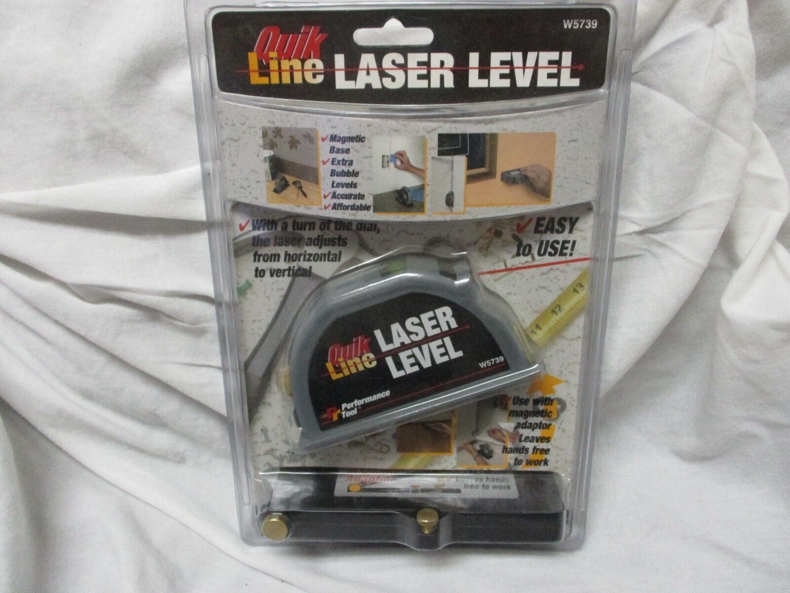 Quik Line Laser Level Performance Tool W5739 Easy Home Repair