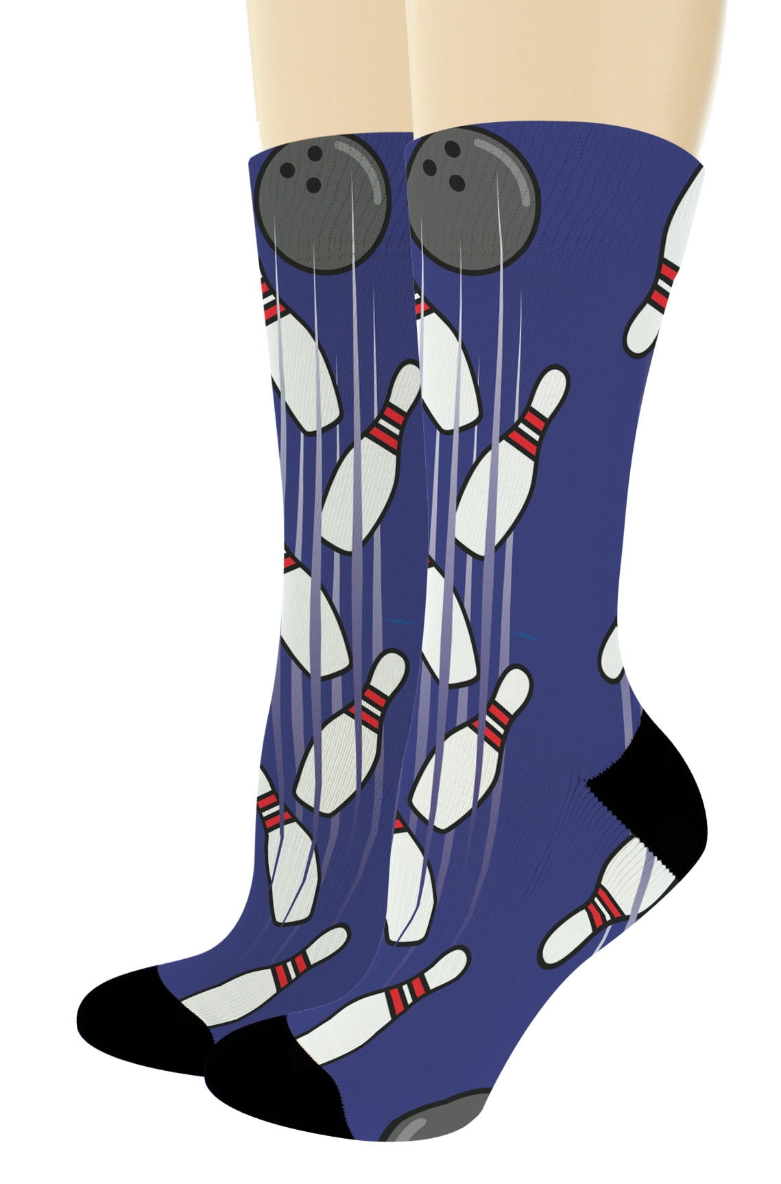 ThisWear Bowling Birthday Gifts Bowling Pin Bowling Ball Socks Bowling
