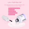 thumbnail image 4 of Saviland Nail Tip and Glue Gel Kit with Gel Nail Polish - Acrylic Gel x Nail Kit with 240Pcs Long Coffin Nail Tip, Nail Glue Gel,Base & Top Coat and Mini Nail Lamp, 4 of 9