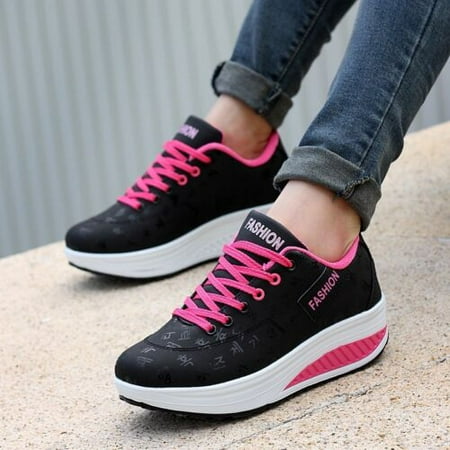 

New Sports Shoes Thick Casual Platform Shoes Running Walking Sneakers For Womens