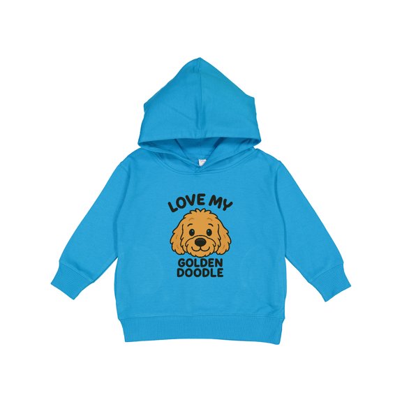 Inktastic Love My Golden Doodle Brown Toddler Hoodie