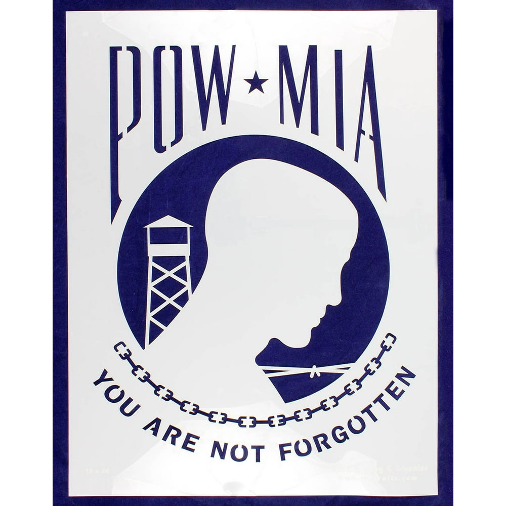 amazon-stencil-you-not-forgotten-war-soldier-mia-pow-wire-prison