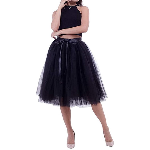 Jupe Tutu en Tulle de Ballet Princesse pour Femmes et Filles, Robe Mini de Soirée de Mariage, Bal, Rockabilly
