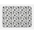 thumbnail image 1 of Pine Cone Bath Mat, Tree Branches Fir Leafage Spruce Mother Earth Gardening Plants Pattern, Plush Bathroom Decor Mat with Non Slip Backing, 29.5" X 17.5", Black and White, by Ambesonne, 1 of 2