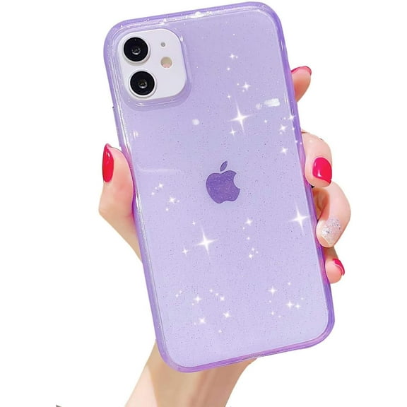 Glitter Case Compatible with iPhone 12 Pro Case and Clear iPhone 12 Case Glitter Sparkle Bling for Women Cute Slim Soft Silicone Gel Flexible Phone case for iPhone 12/12 Pro 6.1" 2020…