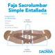thumbnail image 4 of FAJA SACROLUMBAR SIMPLE ENTALLADA MEDIANA, 4 of 5