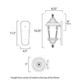 thumbnail image 3 of Maxim Lighting - One Light Outdoor Wall Lantern - Outdoor Wall Mount -, 3 of 5
