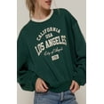 thumbnail image 3 of Women's Long Sleeve Printed Oversized Varsity Sweatshirt ? Inner Fleece French Terry, 3 of 6