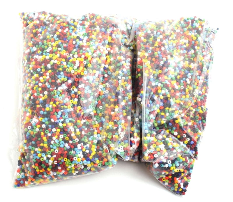John Bead Czech Glass Seed Beads 10/0 (500g) Opaque Matte Assorted Multicolor