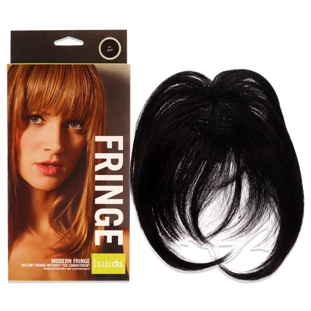 Modern Fringe Clip In Bang - R1 Black by Hairdo for Women - 1 Pc Hair Extension
