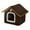 B, variant on Japceit Foldable Pet House with Removable Roof, Soft Comfortable Cat Bed or Dog Bed, Non-Slip Bottom Tent for Indoor Use, Cozy Shelter for Small Animals, Portable Pet Products