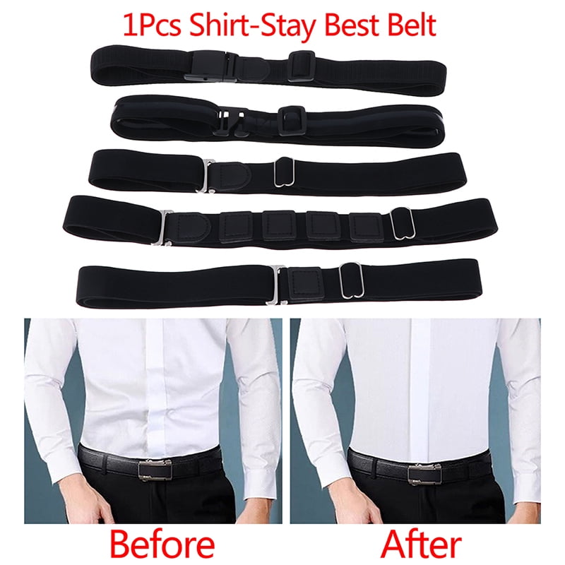 1Pcs Shirt-Stay Best Shirt Stays Black Tuck It Belt Shirt Tucked Mens Shirt S HN