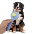 thumbnail image 2 of Unique Bargains 1 Pc Durable Pet Grooming Brush for Dog for Cat 7.87"x3.43"x1.89" Blue, 2 of 6