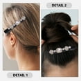 thumbnail image 4 of Clip Rhinestone Bobby Pins Hair Fancy Clips for Women Small Alligator Thin Bang, 4 of 6