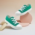 thumbnail image 4 of Kids Canvas Sneakers Girls Boys Low Top Lace Up Classic Casual Shoes Toddler Comfy Fashion Running Walking Shoes Indoor Outdoor, 4 of 7