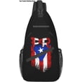 thumbnail image 1 of Puerto Rico Rican Flag Sling bag/Crossbody Backpack/Puerto Rican Shoulder Bag for Travel Hiking Cycling Camping Work, 1 of 1