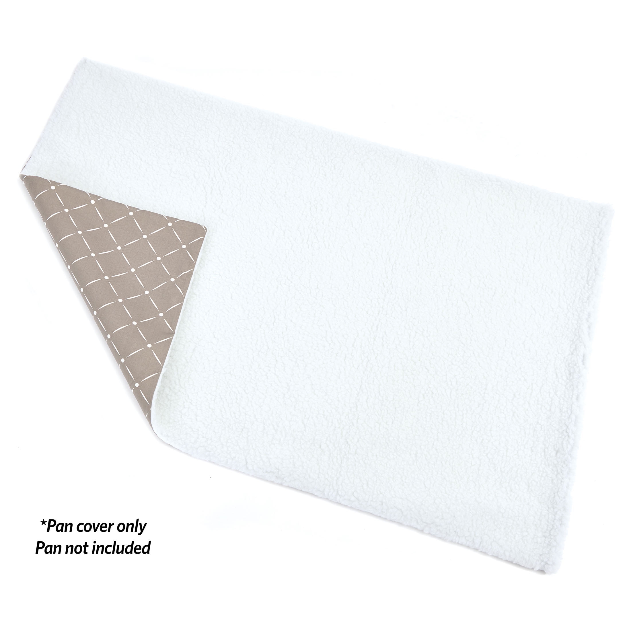 MidWest Homes for Pets QuietTime Reversible Dog Crate Pan Cover, 48 inch, Fleece, Mushroom Diamond