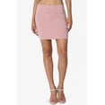 thumbnail image 2 of TheMoogan Women's Basic Stretch Cotton High Waist Double Layer Tube Mini Skirt, 2 of 7