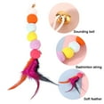 thumbnail image 3 of 3Pcs Cat Wand Toy Supplement Replacement Head Interactive Cat Toy Hair Ball And Feather, 3 of 5