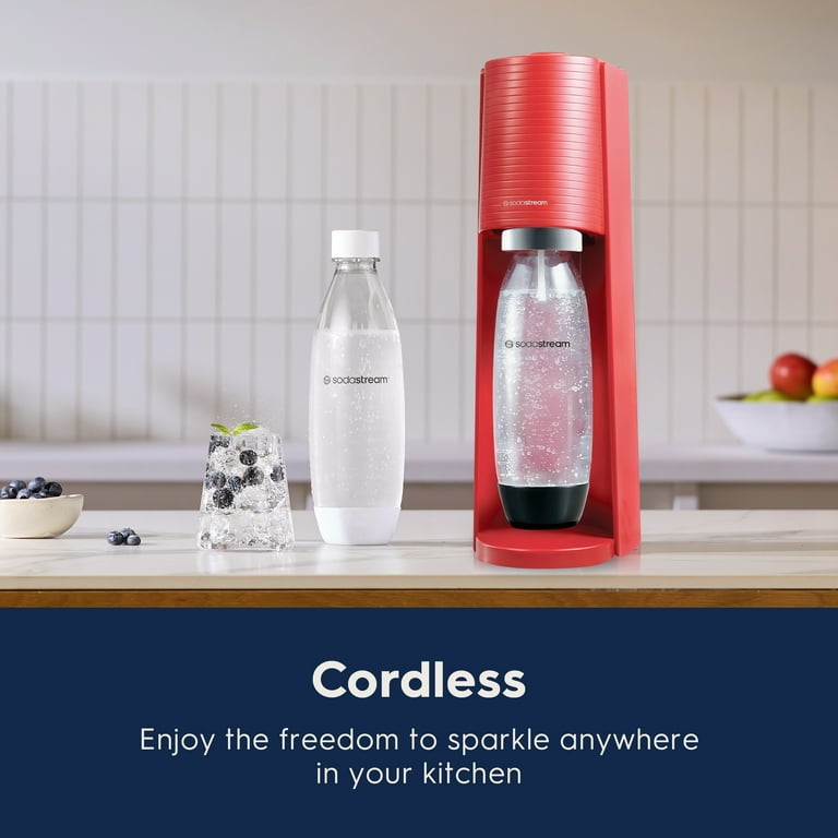 SodaStream Terra (Red) Sparkling Water Maker with CO2 and