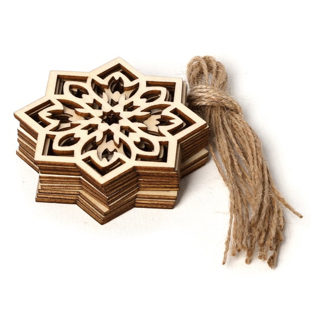 Decoraciones de Ramadán El festival de un colgante de ruptura de rápido ornamento patrones geométricos islámicos EID colgando decoración 30 piezas Monstrate HA011653-00