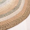 thumbnail image 2 of Safavieh Braided 4' Round Hand Woven Polypropylene Rug in Tan, 2 of 2