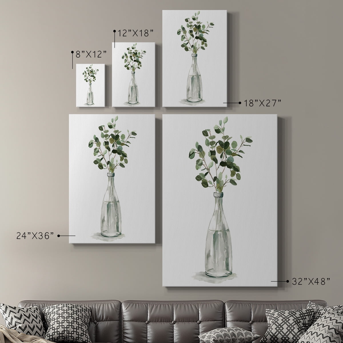 Botanical Arrangement I Premium Gallery Wrapped Canvas - Ready to Hang