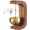 Dark Walnut, variant on Shopkeepers Bell for Door Opening Magnetic Wood Doorbell with Brass Bell Door Chime for Entrance, Wall, Store, Wardrobe, Fridge Beech,Small - C Shaped
